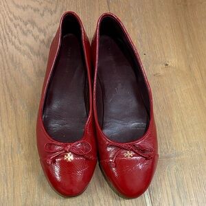 Tory Burch Red patent flats